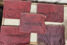 (5) Bolsas de banco de lona vermelha vintage Coca Cola Rochester NY - Bolsas de dinheiro - App 10”w comprar usado  Enviando para Brazil