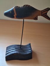 Carved wooden fish for sale  MANSFIELD