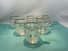 Copos italianos DeValbor com alças 2,5” MCM ouro fosco padrão trigo conjunto de 6 comprar usado  Enviando para Brazil