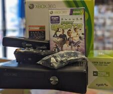 Pacote Microsoft Xbox 360 S com Kinect, controle, todos os cabos e esportes Kinect comprar usado  Enviando para Brazil