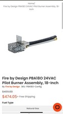 24vac pilotburner assembly for sale  Los Angeles