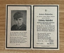 Sterbebild wk2 beratzhausen gebraucht kaufen  Bocholt