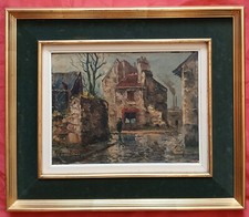Superbe huile siècle d'occasion  Vic-sur-Aisne