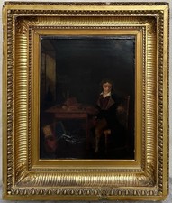 Tableau ancien portrait d'occasion  Paris XVII