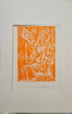 Aldo borgonzoni xilografia usato  San Benedetto del Tronto