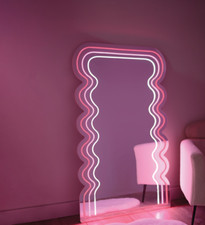 Pink white neon for sale  SHIPLEY