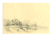 Paysage moulin bord d'occasion  Anet
