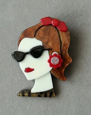 Retro brosche elegante gebraucht kaufen  Recklinghausen