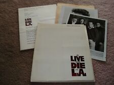 William Friedkin's TO LIVE AND DIE IN L.A. Orig. Kit de imprensa com Stills-Willem Dafoe comprar usado  Enviando para Brazil