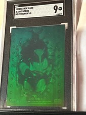 1993 Skybox X-Men Series 2 #H-X Wolverine 3D Holitograma Verde SGC 9 Perfeito Holo comprar usado  Enviando para Brazil