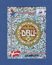 Adesivo Panini Copa do Mundo FIFA 1998 #211 emblema da equipe Dinamarca - folha comprar usado  Enviando para Brazil