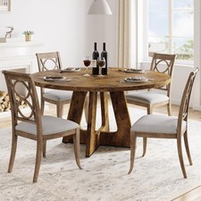 farmhouse dining round table for sale  Detroit