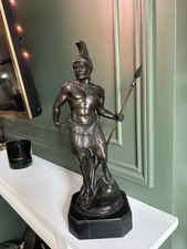 Sculpture bronze guerrier d'occasion  Blainville-sur-l'Eau