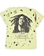 Camiseta Vintage Masculina Bob Marley Ponto Único Gráfica Grande Amarela AS05, usado comprar usado  Enviando para Brazil