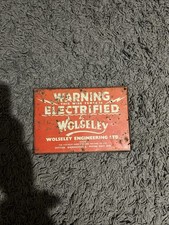 Wosley metal sign for sale Wosley metal sign for sale  MALVERN