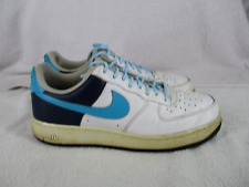 Tênis Nike Air Force 1 masculino treinador branco azul EUA 12 com cadarço tênis de cano baixo comprar usado  Enviando para Brazil