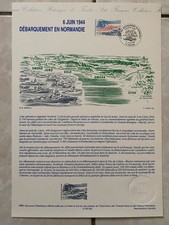 Débarquement document philat� d'occasion  Évry