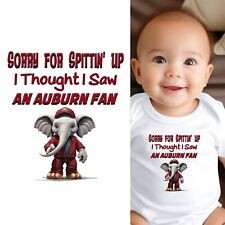 Usado, Bodysuit bebê - I Thought I Saw an Auburn Fan roupas de bebê infantil Alabama Tide comprar usado  Enviando para Brazil