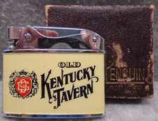 Isqueiro publicitário plano vintage-XRARO-"OLD KENTUCKY TAVERN WHISKEY" na caixa BOM, usado comprar usado  Enviando para Brazil