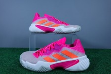 Tênis Adidas Barricade Feminino Tamanho 6.5 Rosa Laranja Salto HR2036 Adiwear comprar usado  Enviando para Brazil