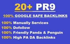  20+ PR9 Backlinks Permanentes DA 80+ serviço de SEO de qualidade manual comprar usado  Enviando para Brazil