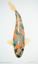 Stunning embossed koi for sale  Orlando