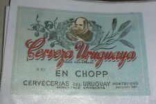 Usado, ca.  URUGUAI Cerveceria URUGUAIA etiqueta vintage EN CHOPP N62 comprar usado  Enviando para Brazil