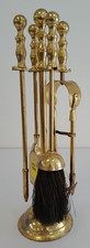 Vintage brass fireside for sale  UK