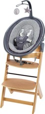 BabyGO Family Newborn Set Huśtawka Krzesełko do karmienia Krzesełko dla dzieci szare naturalne na sprzedaż  Wysyłka do Poland