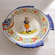 Assiette poisson faïence d'occasion  Saint-Nicolas-de-la-Grave