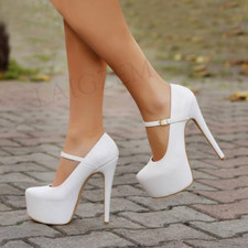 Sapatos de festa femininos salto plataforma fivela sapatos femininos plataforma stiletto comprar usado  Enviando para Brazil