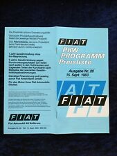 Fiat preisliste 1983 gebraucht kaufen  Vechta