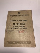 Libretto circolazione fiat usato  Trieste