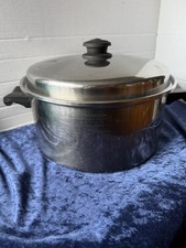 VINTAGE SALAD MASTER 6 QT 18-8 PANELA DE AÇO INOXIDÁVEL COM TAMPA VAPO comprar usado  Enviando para Brazil