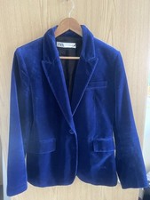 Zara velvet blazer for sale  LONDON