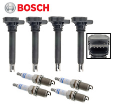 Bobina de ignição e vela de ignição Bosch OEM platina dupla (4 conjuntos) para Audi VW 2.0L comprar usado  Enviando para Brazil