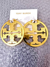 NOVO LOGOTIPO TORY BURCH GRANDE REDONDO Brincos de Ouro comprar usado  Enviando para Brazil