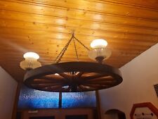 Holzwagenrad deckenleuchte lic gebraucht kaufen  Stadtsteinach