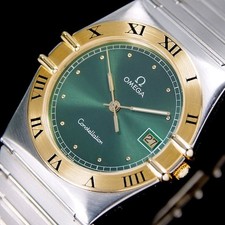 RELÓGIO MASCULINO VINTAGE OMEGA CONSTELLATION QUARTZO MOSTRADOR ESMERALDA DATA comprar usado  Enviando para Brazil