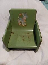Assento infantil vintage década de 1940 metal cinema reforço loja de beleza/barbeiro cordeiro  comprar usado  Enviando para Brazil