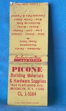 Matchbook cover picone for sale  North Hampton