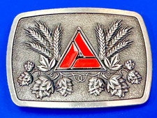 Fivela de cinto vintage logotipo emblema soja milho trigo Farming Company comprar usado  Enviando para Brazil