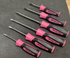BOM! Conjunto de chaves de fenda Snap On 6 peças ROSA/PRETO Instinct Handle Grip, usado comprar usado BOM! Conjunto de chaves de fenda Snap On 6 peças ROSA/PRETO Instinct Handle Grip, usado comprar usado  Enviando para Brazil