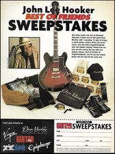 John Lee Hooker Epiphone Sheraton II guitarra 1999 concurso formulário de inscrição anúncio comprar usado  Enviando para Brazil