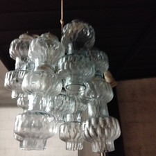 Vintage lampadario vetro usato  Roma