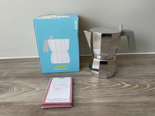 Cafeteira espresso Alessi Moka 6 xícaras DC06 prata alumínio - NOVA RRP £50 comprar usado  Enviando para Brazil