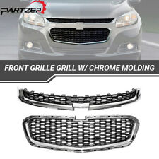 Grelha dianteira superior/central do radiador cromada e preta Chevrolet Malibu 2014-2016 comprar usado  Enviando para Brazil