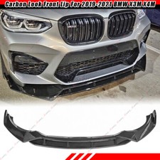 Para 19-21 BMW X3M X4M Competition F97 F98 aparência de carbono para-choque dianteiro divisor lábio comprar usado  Enviando para Brazil