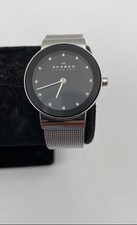 Relógio de pulso feminino Skagen Dinamarca preto 358SSSBD aço inoxidável 34,59g comprar usado Relógio de pulso feminino Skagen Dinamarca preto 358SSSBD aço inoxidável 34,59g comprar usado  Enviando para Brazil