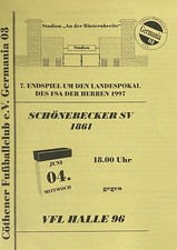 Programm landespokal endspiel gebraucht kaufen  Halle